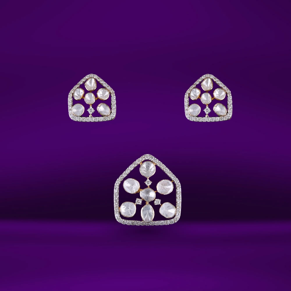 Polki  Pendant Set